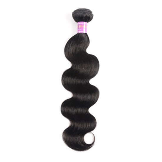Body wave Brazilian hair curtain, real human hair, 1B natural color, 100g, 8-30 inch, double layer mechanism.