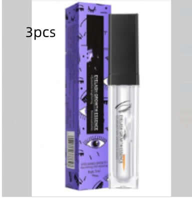 Eyelash Nourishing Liquid with packaging, designed for deep nourishment and growth of eyelashes, black color, 3pcs set.