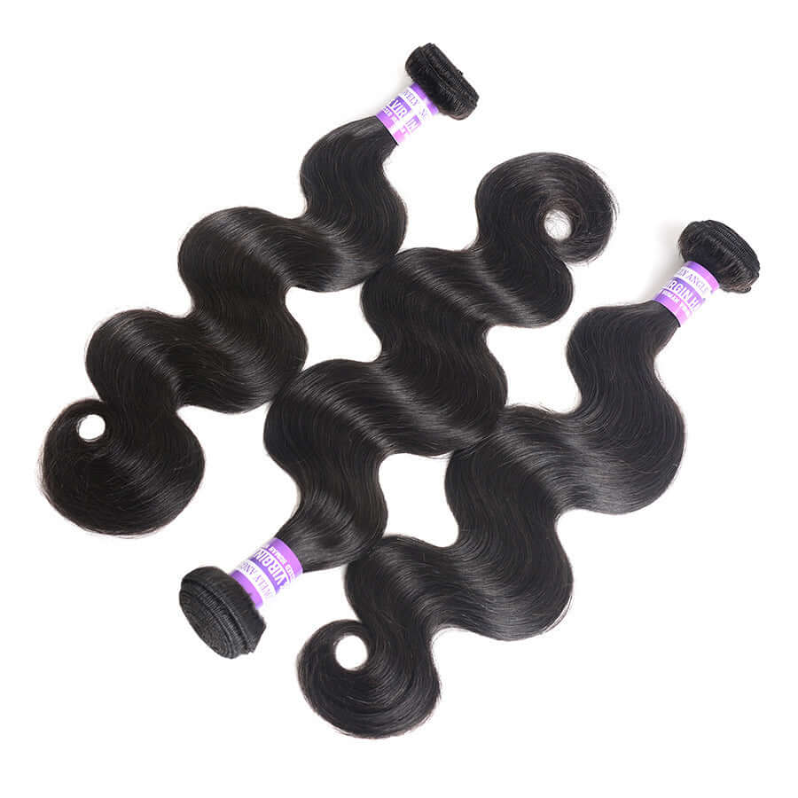 Body wave Brazilian hair curtain, made from real human hair, 8-30 inch length, natural color 1B, double layer mechanism.