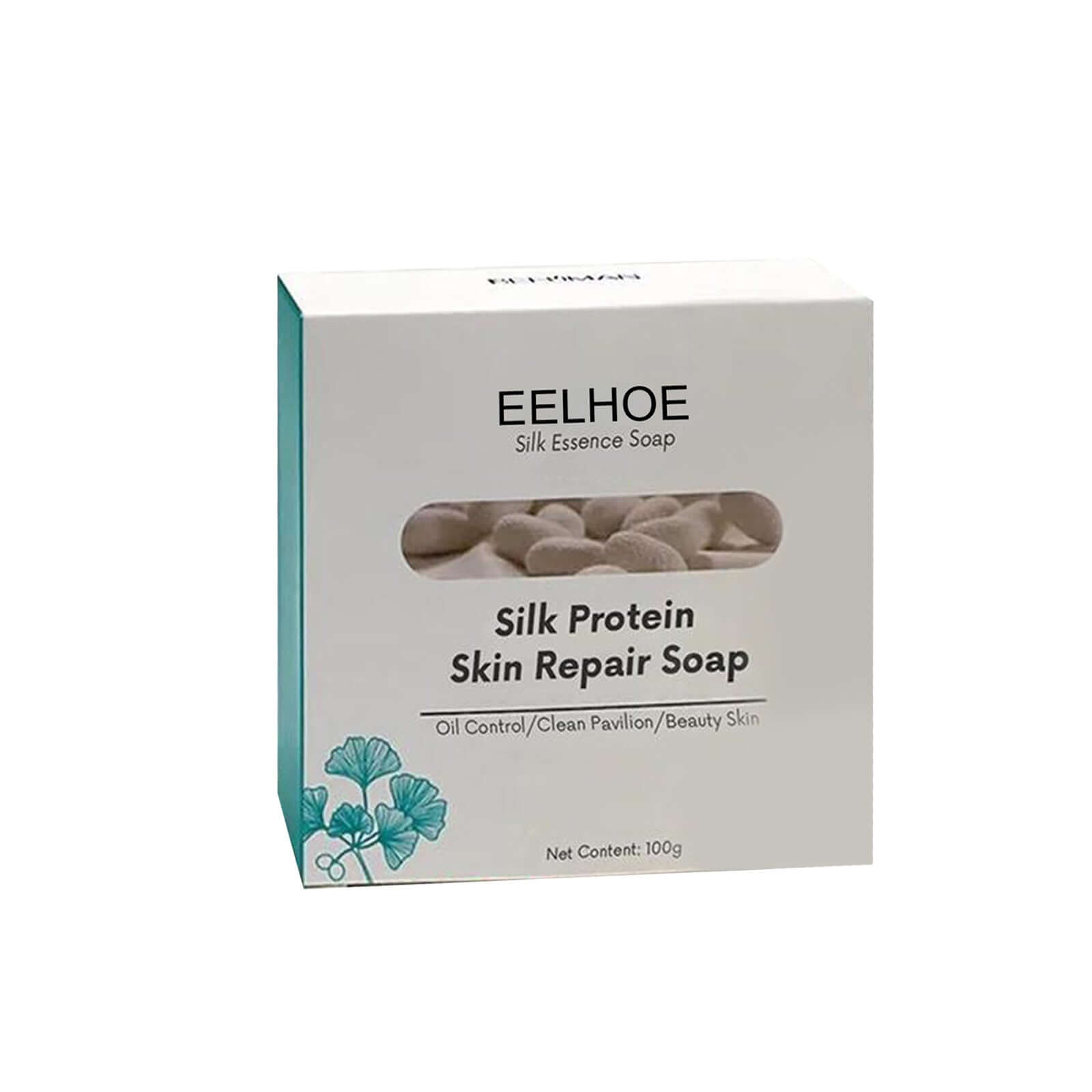 EELHOE Silk Protein Skin Repair Soap Bar for deep cleansing and skin nourishment, 100g packaging.