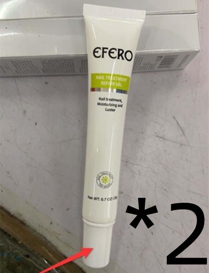 Efero Nail Treatment Repair Gel for nail fungus removal and moisture, 0.7 oz tube.