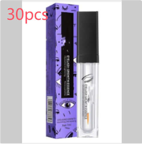 Eyelash nourishing liquid for promoting growth and thickness, including 30 pieces, all-natural ingredients.