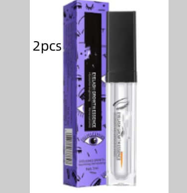 Eyelash nourishing liquid for strengthening and thickening eyelashes, included in a two-piece set.