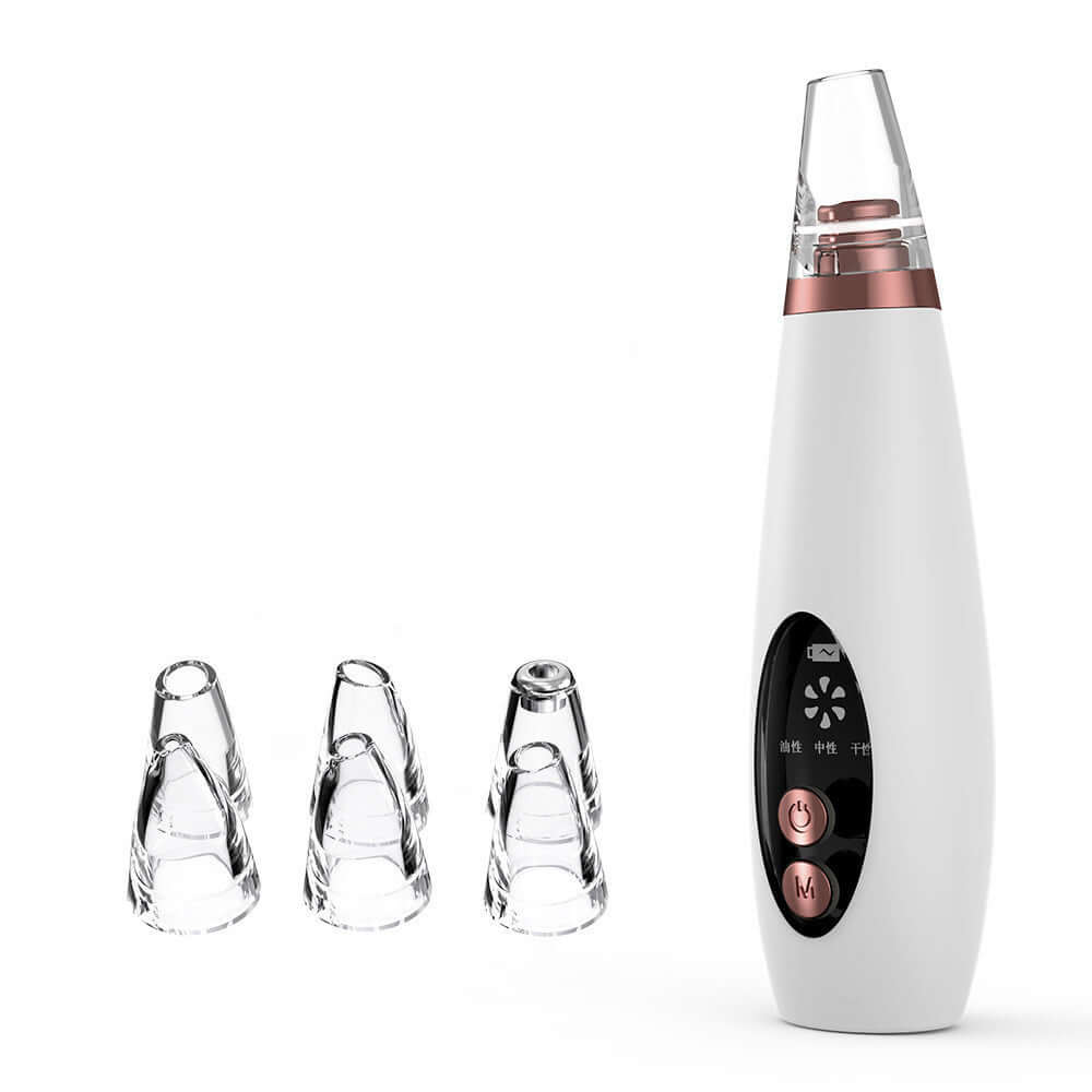 Microcrystalline blackhead remover device with multiple suction heads for skincare, model LY-9128.