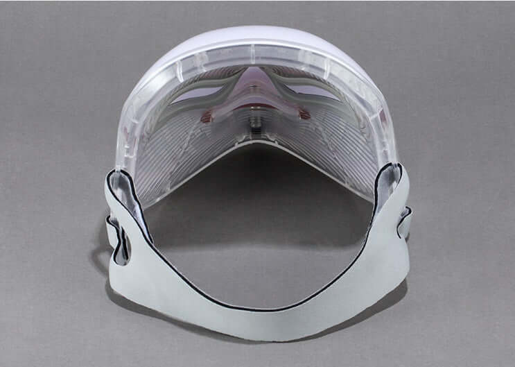 Photon Skin Rejuvenation Instrument: Colorful LED mask, white, designed for home use, suitable for ages 16-60.